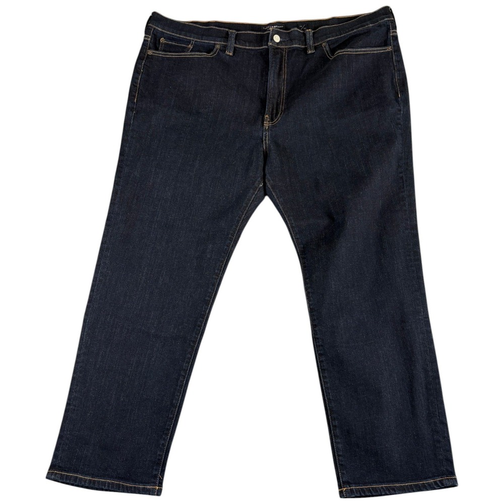 Lucky Brand Jeans Mens 46x30 Dark Wash Straight Premium Stretch Workwear Grunge
